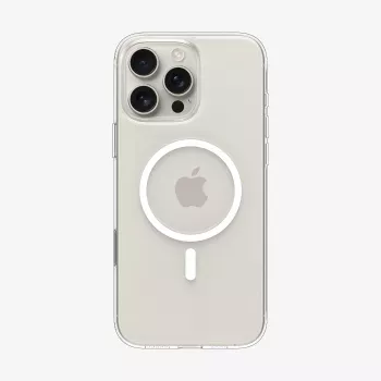 Spigen Thin Fit T Mag MagSafe Case för iPhone 16 Pro, Clear/vit