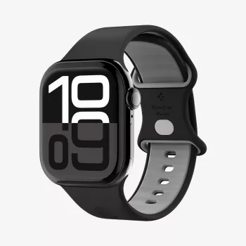 Spigen Nano Pop armband för Apple Watch 6/7/8/9/10/11/SE/SE 3/Ultra 1/Ultra 2/Ultra 3 (44/45/46/49 mm) svart
