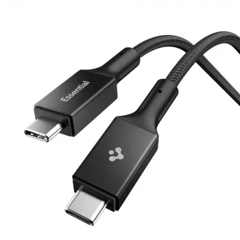 Spigen EB10010CC Essential USB-C till USB-C-kabel 100W 1 m svart