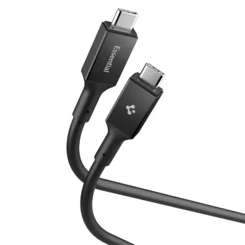 SPIGEN EB10020CC Essential USB-C till USB-C-kabel 100W 200 cm svart
