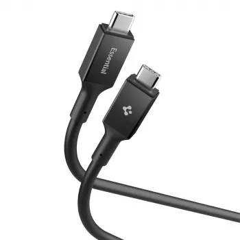 SPIGEN EB24012CC Essential USB-C till USB-C-kabel 240W 120 cm svart