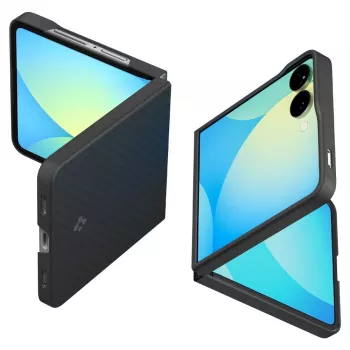 Spigen AirSkin Aramid skal för Samsung Galaxy Z Flip 7, svart