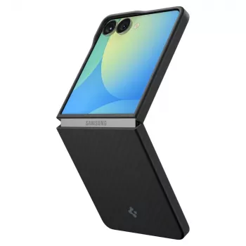 Spigen AirSkin Aramid skal för Samsung Galaxy Z Flip 7, svart