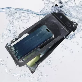SPIGEN A603 universellt vattentätt fodral svart