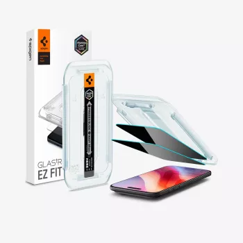 Spigen Glas.tR EZ Fit AC integritetsskydd för skärmen till iPhone Air (2-pack)