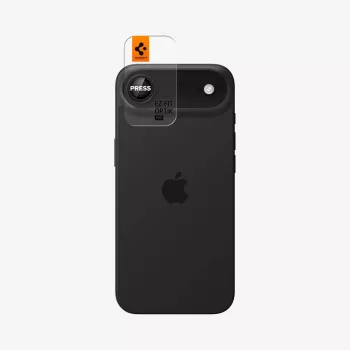 Spigen Optik Pro Glas.tR EZ Fit kameraschutz 2-pack för iPhone Air, svart, AGL09863