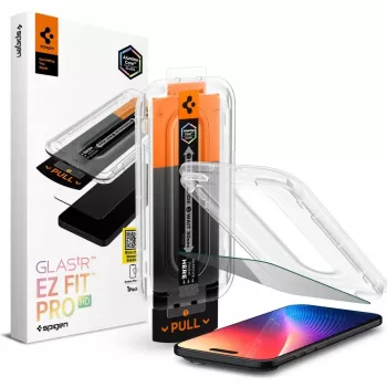 Spigen Glas.tR EZ Fit Pro AC integritetsskyddande skärmskyddsfilm för iPhone Air