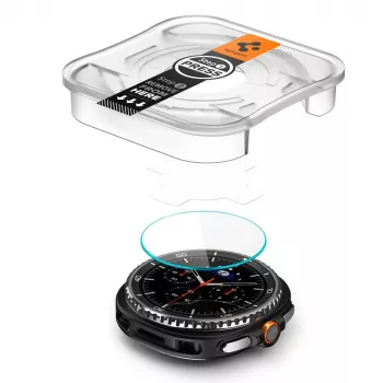 Spigen GLAS.tR EZ Fit skärmskyddsglas för Samsung Galaxy Watch 8 Classic (46 mm), 2 st, transparent (AGL09877)