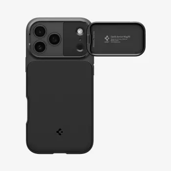 SPIGEN Optik Armor Mag MagSafe skal för Apple iPhone 18 Pro Max, svart