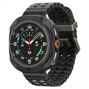 Spigen Liquid Air skal för Samsung Galaxy Watch 8 Classic (46 mm), mattsvart (ACS09841)