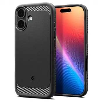 Spigen Rugged Armor Mag MagSafe iPhone 17 matt svart