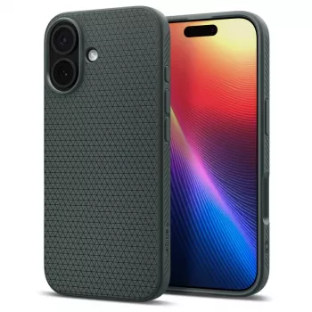 Spigen Liquid Air skal för Apple iPhone 17 – Abyss Green