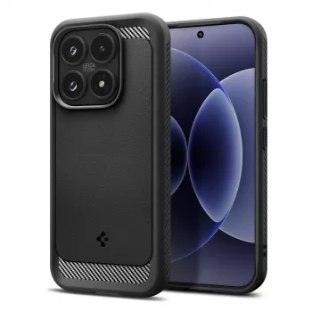 Spigen Rugged Armor skal för Xiaomi 17, mattsvart