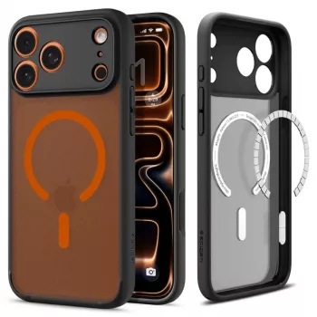Spigen Ultra Hybrid Mag MagSafe iPhone 17 Pro Frost Black/orange
