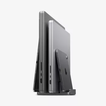 SPIGEN LD208S4 vertikalt laptopställ Space Grey
