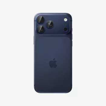 Spigen Optik Pro XL GLAS.TR EZ FIT kameraskydd för Apple iPhone 17 Pro – blå