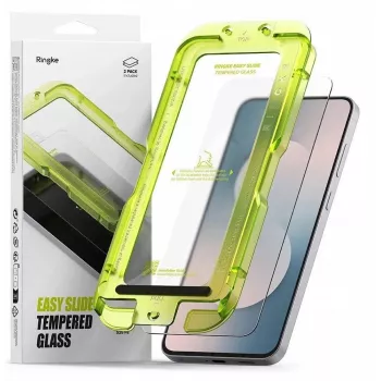 Ringke Easy Slide 2-pack härdat glasskärmskydd för Samsung Galaxy S25 FE Clear
