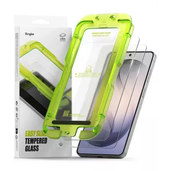 Ringke Easy Slide 2-pack härdat glasskärmskydd för Samsung Galaxy S26 Clear