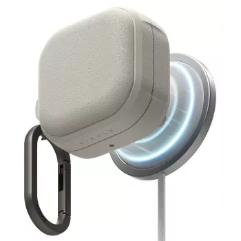 RINGKE ONYX Magnetic MagSafe-skal för Samsung Galaxy Buds 4 / 4 Pro, Warm Grey