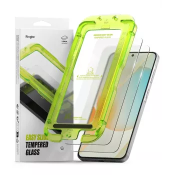 Ringke Easy Slide 2-pack härdat glasskärmskydd för Samsung Galaxy A57 5G, transparent