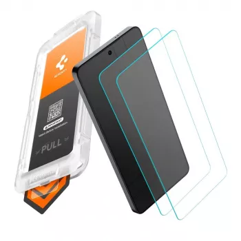 Spigen Glas.TR EZ Fit Pro AC HD härdat glasskärmskydd för Samsung Galaxy S26 (2-pack, transparent)