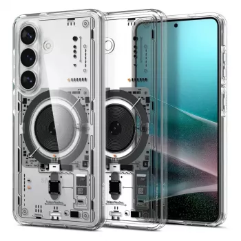 Spigen Ultra Hybrid Mag MagSafe-skal för Samsung Galaxy S26+ Neo One – transparent
