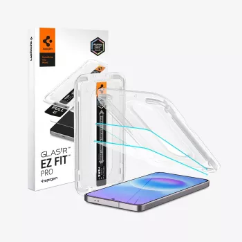 Spigen Glas.tR EZ Fit Pro 2-pack härdat glasskärmskydd för Samsung Galaxy A57 5G clear