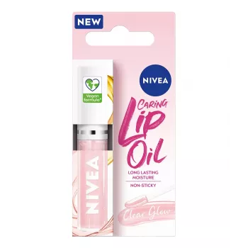 NIVEA Caring Lip Oil Clear Glow Moisturizing Lip Oil 5.5 ml