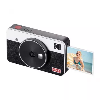 KODAK C210RW Retro White bärbar fotoskrivare med Bluetooth