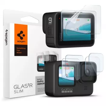 Spigen Glas.TR Slim + Film 2-set skärm- och linsskyddssats för GoPro Hero 12/11/10/9 (2 set)