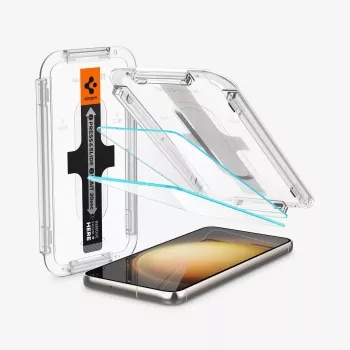 Spigen Glas.tR EZ Fit härdat glasskärmskydd för Samsung Galaxy S23 (2-pack) clear