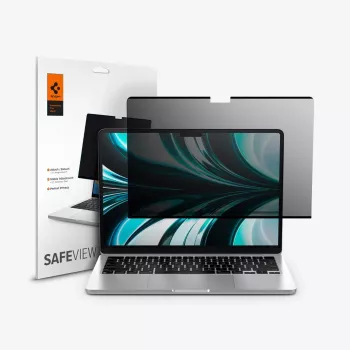 Spigen Safe View sekretessfilter för MacBook Air 13,6 inch M2 2022 / M3 2024 / M4 2025 / M5 2026