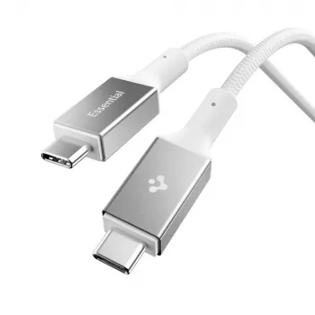 Spigen Essential USB-C till USB-C-kabel 100W 1 m vit