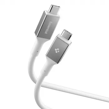 SPIGEN Essential USB-C till USB-C-kabel 240W 120 cm vit
