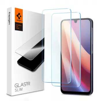 SPIGEN GLAS.tR SLIM 2-pack skärmskyddsfilm av härdat glas för Samsung Galaxy A16 4G/5G, A26 5G, A17 4G/5G – Clear
