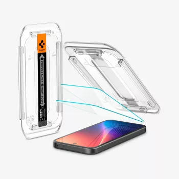 Spigen Glas.tR EZ Fit 2-pack skärmskyddsfilm för Google Pixel 9a, klar