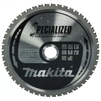 Makita Specialized B-33582 cirkelsågblad för sandwichpaneler, 235 x 30 mm, 50 tänder