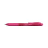 Pentel EnerGel X klickbar flytande gelpenna - rosa - 0,7 mm - för både höger- och vänsterhänta