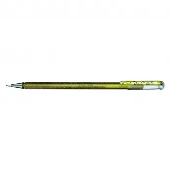 Pentel Hybrid Dual Metallic gelpenna – guld – 1,0 mm – med keps