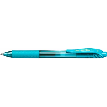 Pentel EnerGel X retractable gelpenna – turkos – 0,7 mm – medium spets – dubbelhänt