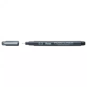 Pentel Pointliner fineliner svart 0,3 mm