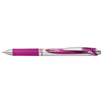 Pentel Energel BL77 retractable gelpenna – magenta bläck – 0,7 mm – medium spets – silveraccenter