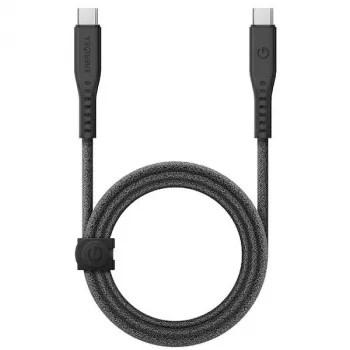 ENERGEA Flow USB-C till USB-C-kabel 1,5 m svart 240W 5A PD snabbladdning