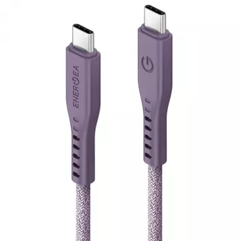ENERGEA Flow USB-C till USB-C-kabel 1,5 m Lila 240W 5A PD snabbladdning