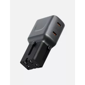 ENERGEA TravelGoAdapter 45 2xUSB-C 45W grafit svart EU-kontakt