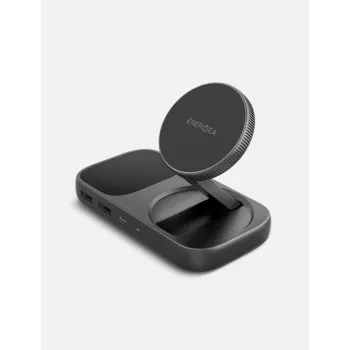 ENERGEA WiDock Plus 7-i-1 USB-C 3.1 dockningsstation med Qi2 trådlös laddning grafit