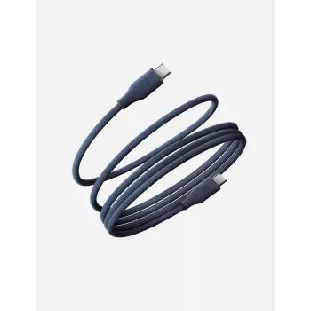 ENERGEA Helix 60 USB-C till USB-C magnetkabel 480Mbps 60W 1,5m blå