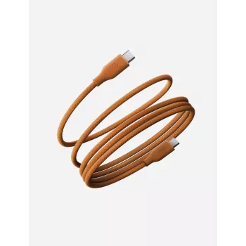 ENERGEA Helix 60 USB-C till USB-C magnetkabel 480Mbps 60W 1,5m orange