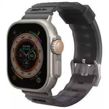 SKINARMA Shokku Watch-armband för Apple Watch 49/46/45/44mm smoke