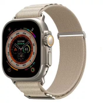 Skinarma Kobu Apple Watch-armband 49/46/45/44mm ivory